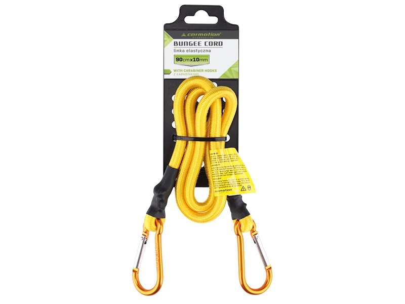 Flexible rope 10mm x 90cm with carabiners