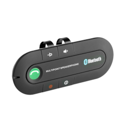 Bluetooth hands-free kit with sun visor clip