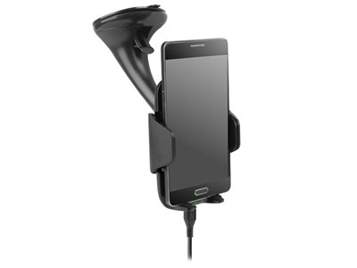 Universal suction cup holder with wireless charging function