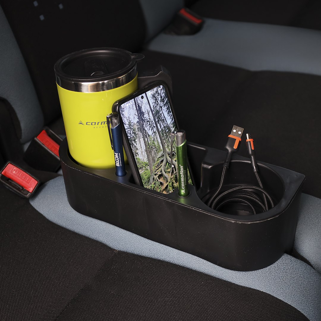 Holder for drinks, telephone and small items