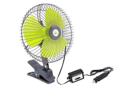 Rotationsventilator 12V/21W, Durchmesser 20 cm, Befestigung mit Clips oder Schrauben