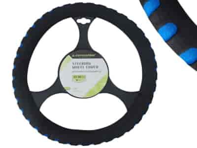 Schaumstoff-Lenkerüberzug 37-39cm  M , schwarz/blau