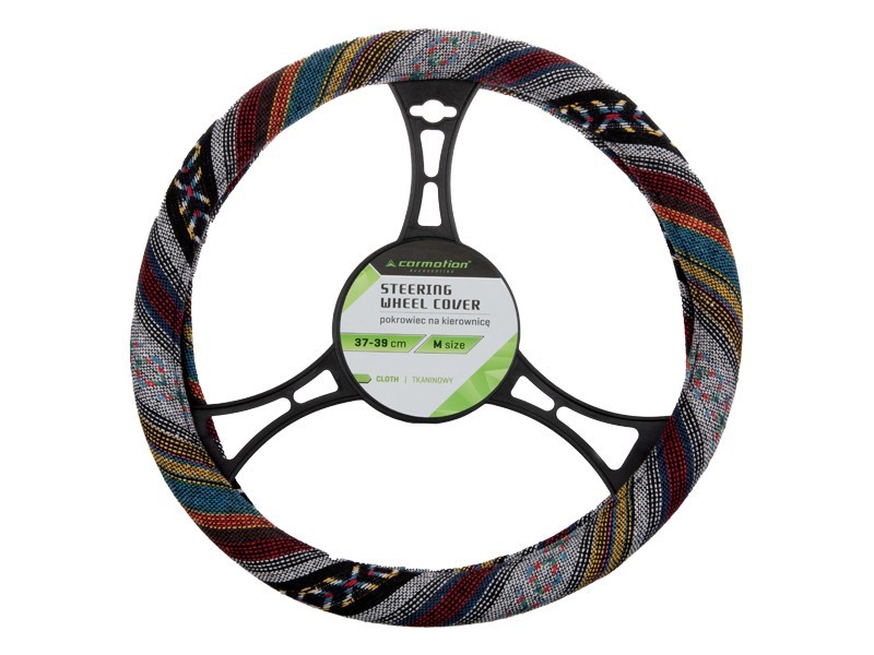 Steering wheel cover 37-39 cm "M", textile