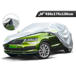 Pokrowiec na SUV  M  430x175x150 cm, 3-warstwy, odblaski, suwak przy drzwiach