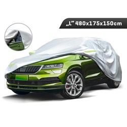 Pokrowiec na SUV  L  480x175x150 cm, 3-warstwy, odblaski, suwak przy drzwiach