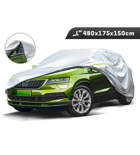 SUV cover  L  480x175x150 cm, 3-layer, reflectors, zipper at door