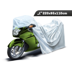 Pokrowiec na motocykl  L  220x95x110 cm, 3-warstwy, odblaski