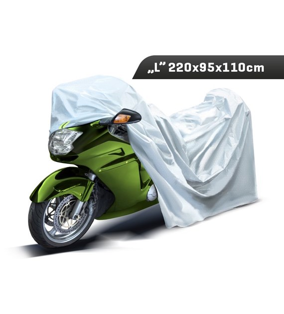 Motorcycle cover  L  220x95x110 cm, 3-layer, reflectors