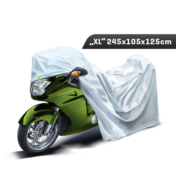 Pokrowiec na motocykl  XL  245x105x125 cm, 3-warstwy, odblaski