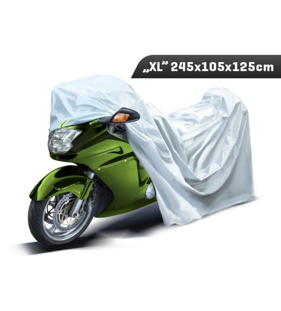 Pokrowiec na motocykl  XL  245x105x125 cm, 3-warstwy, odblaski