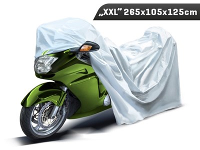 Pokrowiec na motocykl  XXL  265x105x125 cm, 3-warstwy, odblaski