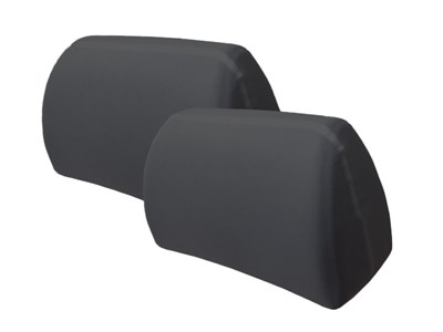 Headrest covers, graphite, 2 pcs 