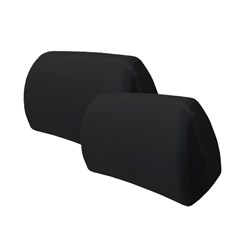 Headrest covers, black, 2 pcs 