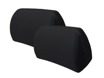 Headrest covers, black, 2 pcs 