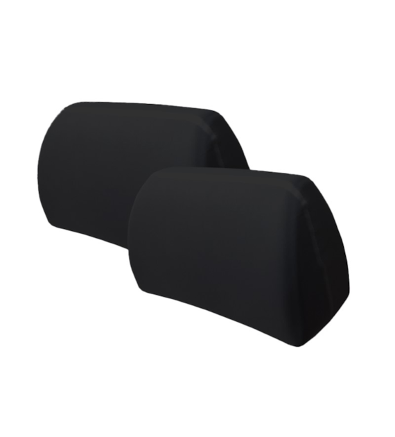 Kopfstützenbezüge, schwarz, 2 Stk
