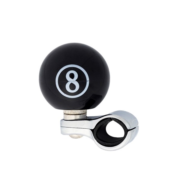 Steering wheel knob,  8 ball 