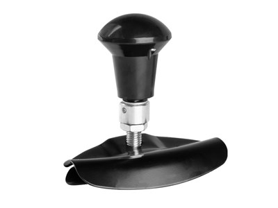 Steering wheel knob, foldable, black