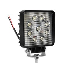 Work lamp 12/24V, 9x3W, 9 CREE LEDs, length 117, width 45, height 117mm