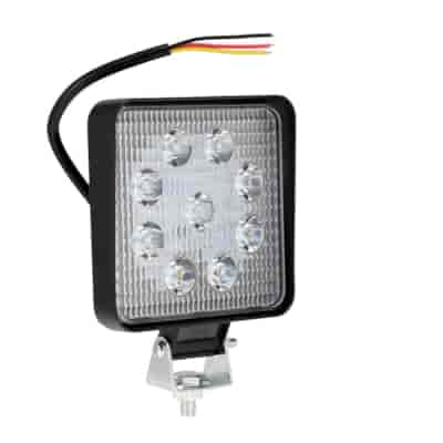 Arbeitsleuchte 12/24V, 9x3W, 9 CREE-Dioden, Länge 117, Breite 45, Höhe 117mm