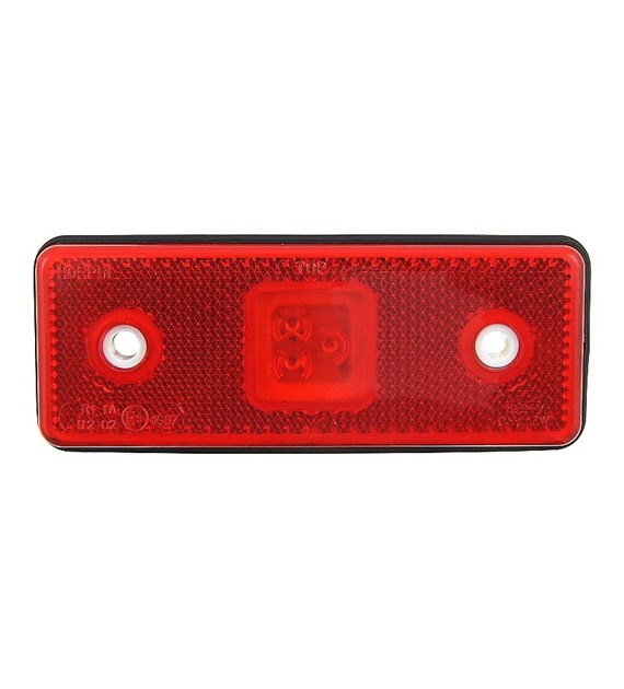 Rote LED-Markierungs-Einbauleuchte 12/24V