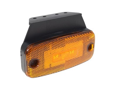 LED-Markierungsleuchte 12/24V, mit Rückstrahler, hängend, orange