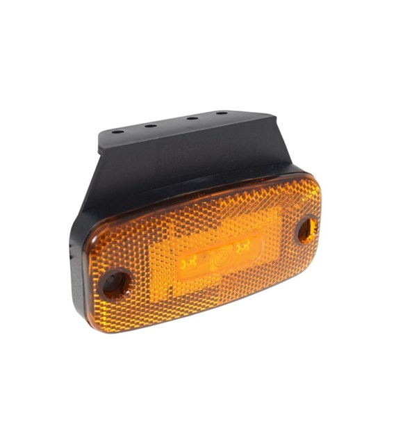 LED-Markierungsleuchte 12/24V, mit Rückstrahler, hängend, orange