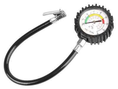 Pressure-gauge 15 BAR  with rubber hose