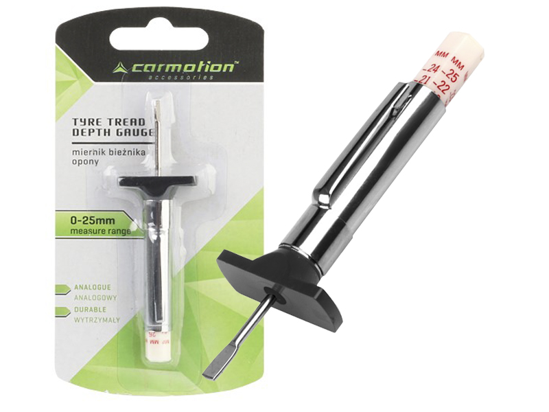 Tire tread gauge, analog