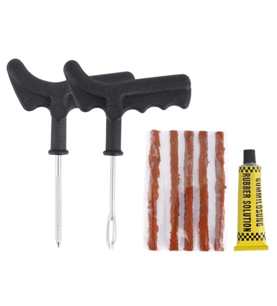 Kit de réparation pour pneus tubeless, 8 pcs