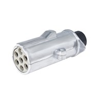 Anhängersteckdose 7 PIN, 24V, Typ S, Aluminium