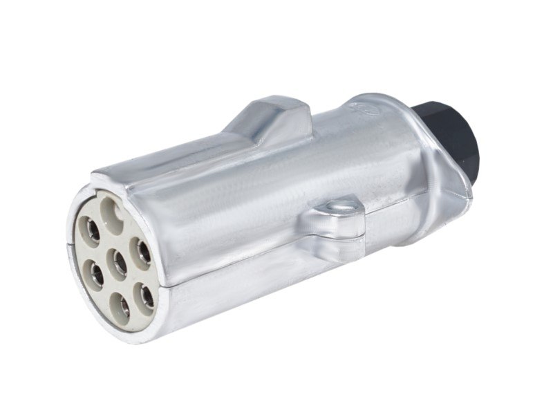 Trailer plug 7 PIN, 24V, type S, aluminum