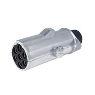 Anhängersteckdose 7 PIN, 24V, Typ N, Aluminium
