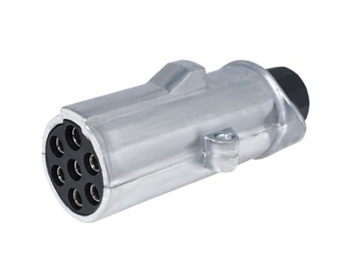 Trailer plug 7 PIN, 24V, type N, aluminum