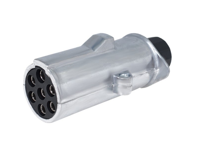 Trailer plug 7 PIN, 24V, type N, aluminum