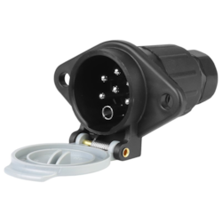 Gniazdo przyczepy 7 PIN, 24V, typ S, plastikowe