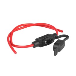 Oprawa bezpiecznika MINI NISKI PROFIL, hermetyczna, przewód 30 cm, 1.8 mm kw