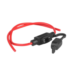 Oprawa bezpiecznika MINI NISKI PROFIL, hermetyczna, przewód 30 cm, 1.8 mm kw