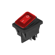 Interrupteur à bascule DC 12V / 24V, AC 125V-250V, rouge