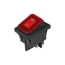 Interrupteur à bascule DC 12V / 24V, AC 125V-250V, rouge