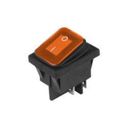 Przełącznik elektryczny DC 12V/24V, żółty