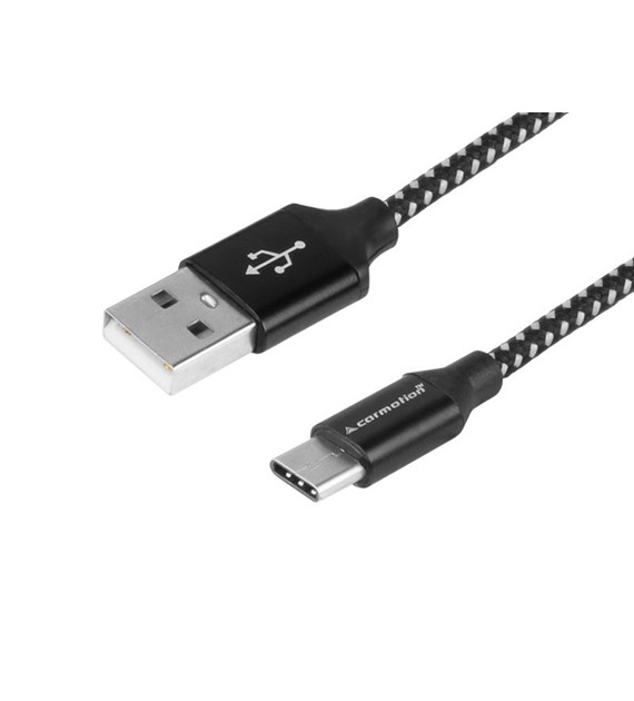 Lade- und Synchronisierungskabel, 300 cm, Mikrofasergeflecht, USB > USB-C