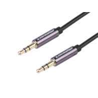 Câble audio 300 cm, TPE tressé, jack > jack (AUX 3.5mm)
