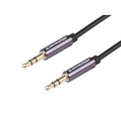 Kabel audio 300 cm, w oplocie z tworzywa TPE, jack > jack (AUX 3.5mm)