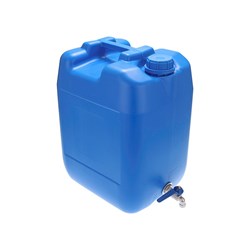 20L Wasserkanister mit Metallventil, blau