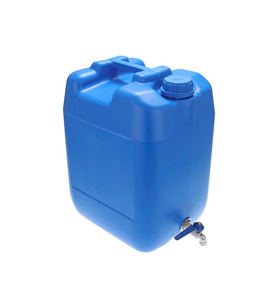 Jerrican à eau 20L avec valve en métal,bleu