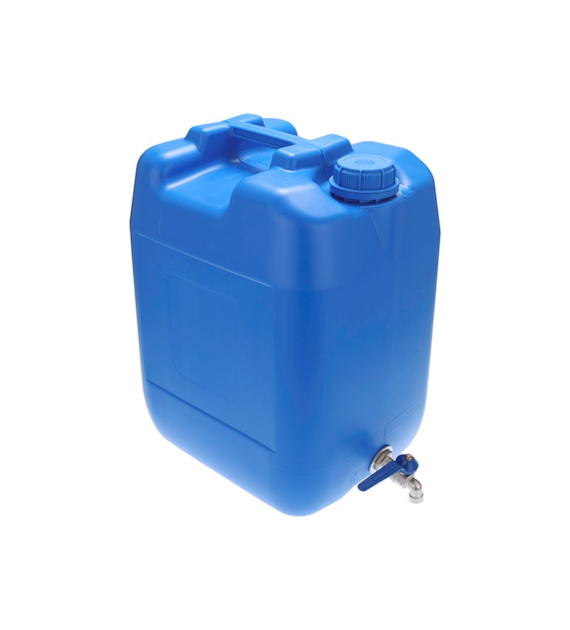 Wasserkanister 20L  mit Metallventil, blau