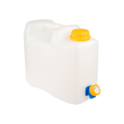 Bidon à eau 5L avec valve en plastique, certifié eau potable