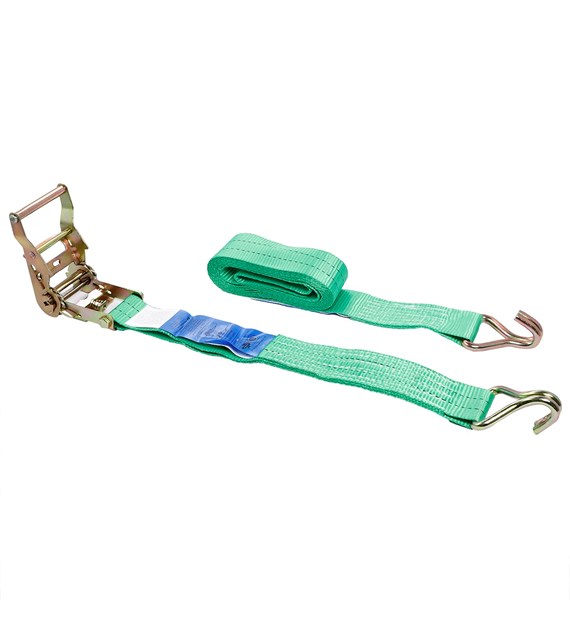 Ratchet tie down strap, 50 mm, max 2000 kg, 4 m