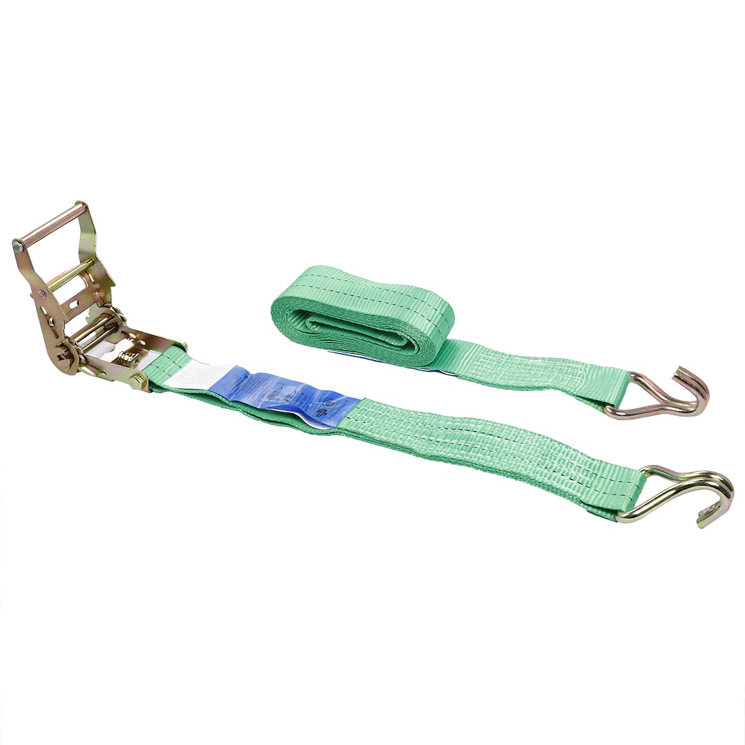 Ratchet tie down strap, 50 mm, max 2000 kg, 4 m