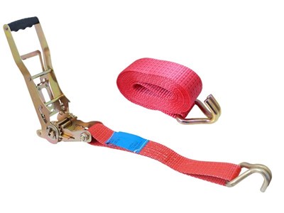 Ratchet tie down strap ERGO 5T, 4m, certified